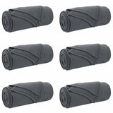 Vidaxl kleden 6 pcs donkergrijs 240 x 220 cm fleece