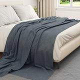 Vidaxl kleden 6 pcs donkergrijs 270 x 240 cm fleece