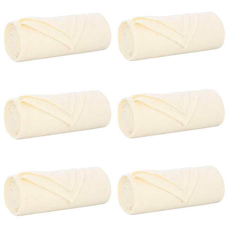 Vidaxl kleden 6 pcs crème 200 x 150 cm fleece