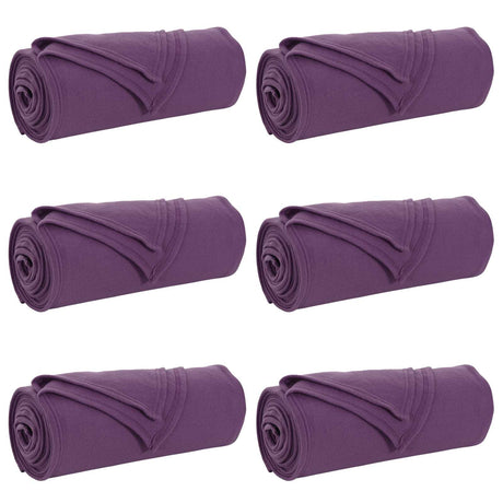 Vidaxl kleden 6 pcs paars 170 x 130 cm fleece