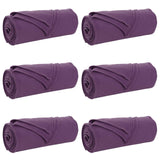 Vidaxl kleden 6 pcs paars 200 x 150 cm fleece