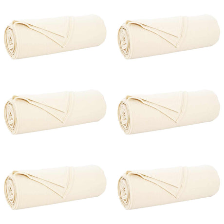 Vidaxl kleden 6 pcs crème 210 x 140 cm fleece