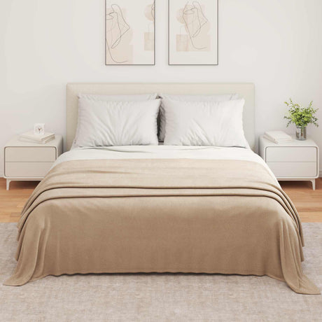 Vidaxl kleden 6 pcs kameel 350 x 270 cm fleece