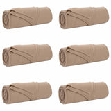 Vidaxl kleden 6 pcs kameel 350 x 270 cm fleece