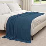Vidaxl kleden 6 pcs marineblauw 210 x 140 cm fleece