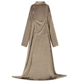 Vidaxl deken hoodie kameel f flanel