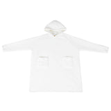 Vidaxl deken hoodie wit l fleece en flanel