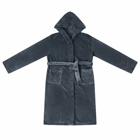 Vidaxl badjas hoodie marineblauw xxl flanel