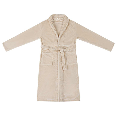 Vidaxl badjas zonder kap beige s flanel