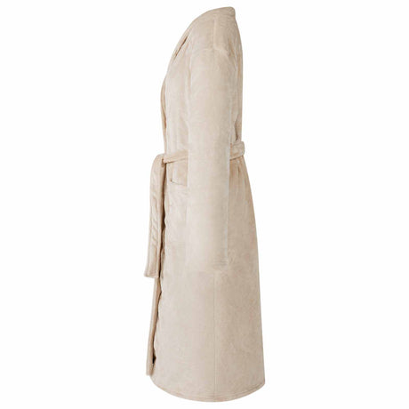 Vidaxl badjas zonder kap beige xxl flanel