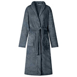 Vidaxl badjas zonder kap marineblauw xxl flanel