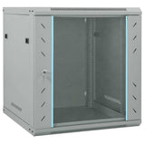 Vidaxl netwerk kabinet met opslag grijs 60 x 60 x 65 cm staal