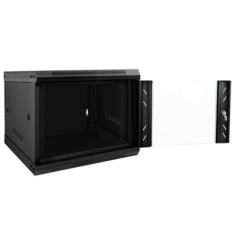 Vidaxl netwerk kabinet met opslag zwart 53 x 60 x 45 cm staal