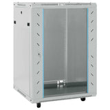 Vidaxl netwerk kabinet met opslag grijs 60 x 60 x 80 cm staal