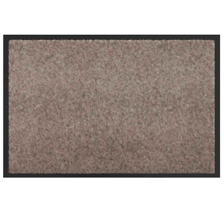 Vidaxl deurmat beige 60 x 40 x 1.2 cm teddy stof
