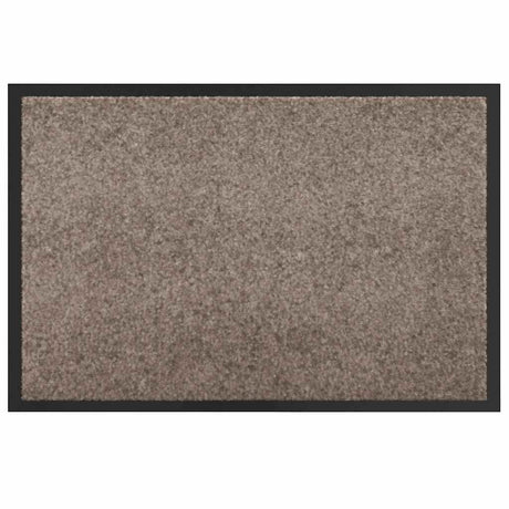 Vidaxl deurmat beige 60 x 40 x 1.2 cm teddy stof