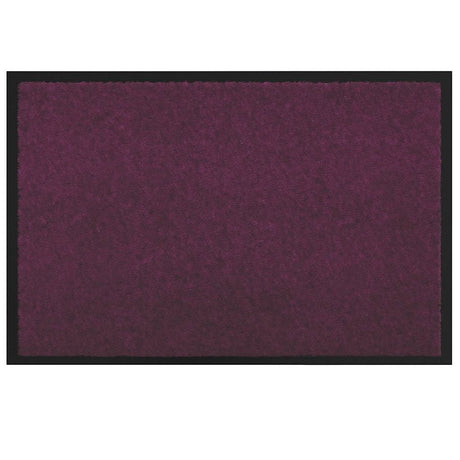 Vidaxl deurmat bordeauxrood 60 x 40 x 1.2 cm teddy stof