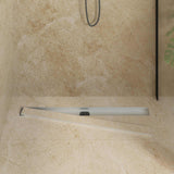 Vidaxl doucheafvoer 2-in-1 met 360° sifon zilver 90 cm