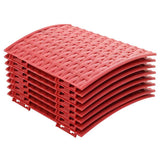Vidaxl kerstboomrok rood ø 65 x 24 cm kunststof