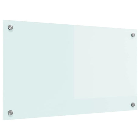 Vidaxl keuken achterwand wit 70 x 40 cm gehard glas