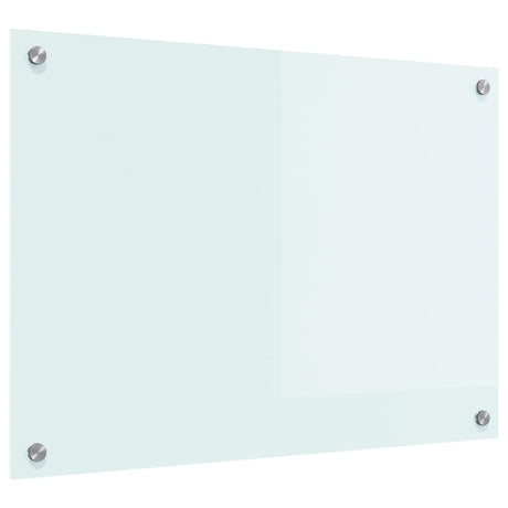 Vidaxl keuken achterwand wit 70 x 50 cm gehard glas