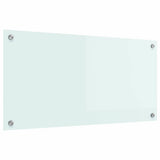 Vidaxl keuken achterwand wit 80 x 40 cm gehard glas