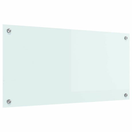 Vidaxl keuken achterwand wit 80 x 40 cm gehard glas
