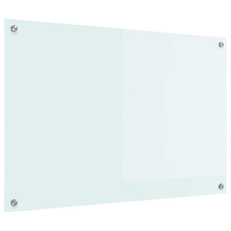 Vidaxl keuken achterwand wit 90 x 60 cm gehard glas