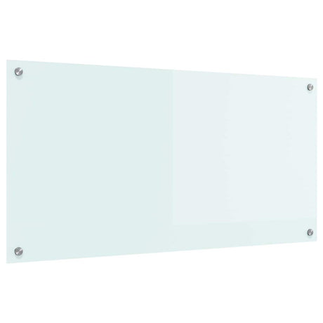 Vidaxl keuken achterwand wit 100 x 50 cm gehard glas