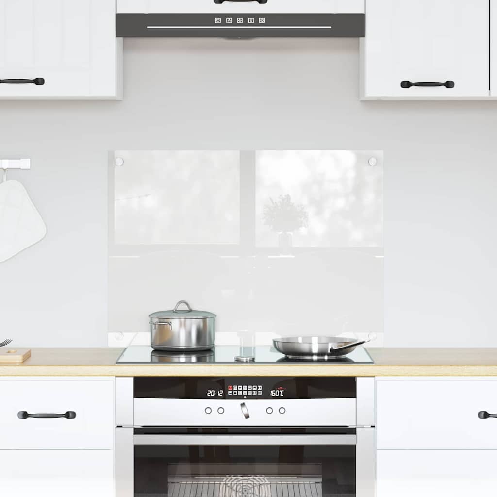 Vidaxl keuken achterwand doorzichtig 70 x 50 cm gehard glas
