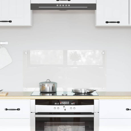 Vidaxl keuken achterwand doorzichtig 80 x 40 cm gehard glas