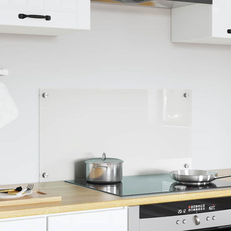 Vidaxl keuken achterwand doorzichtig 80 x 40 cm gehard glas