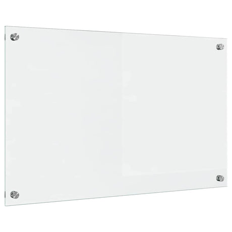 Vidaxl keuken achterwand doorzichtig 80 x 50 cm gehard glas