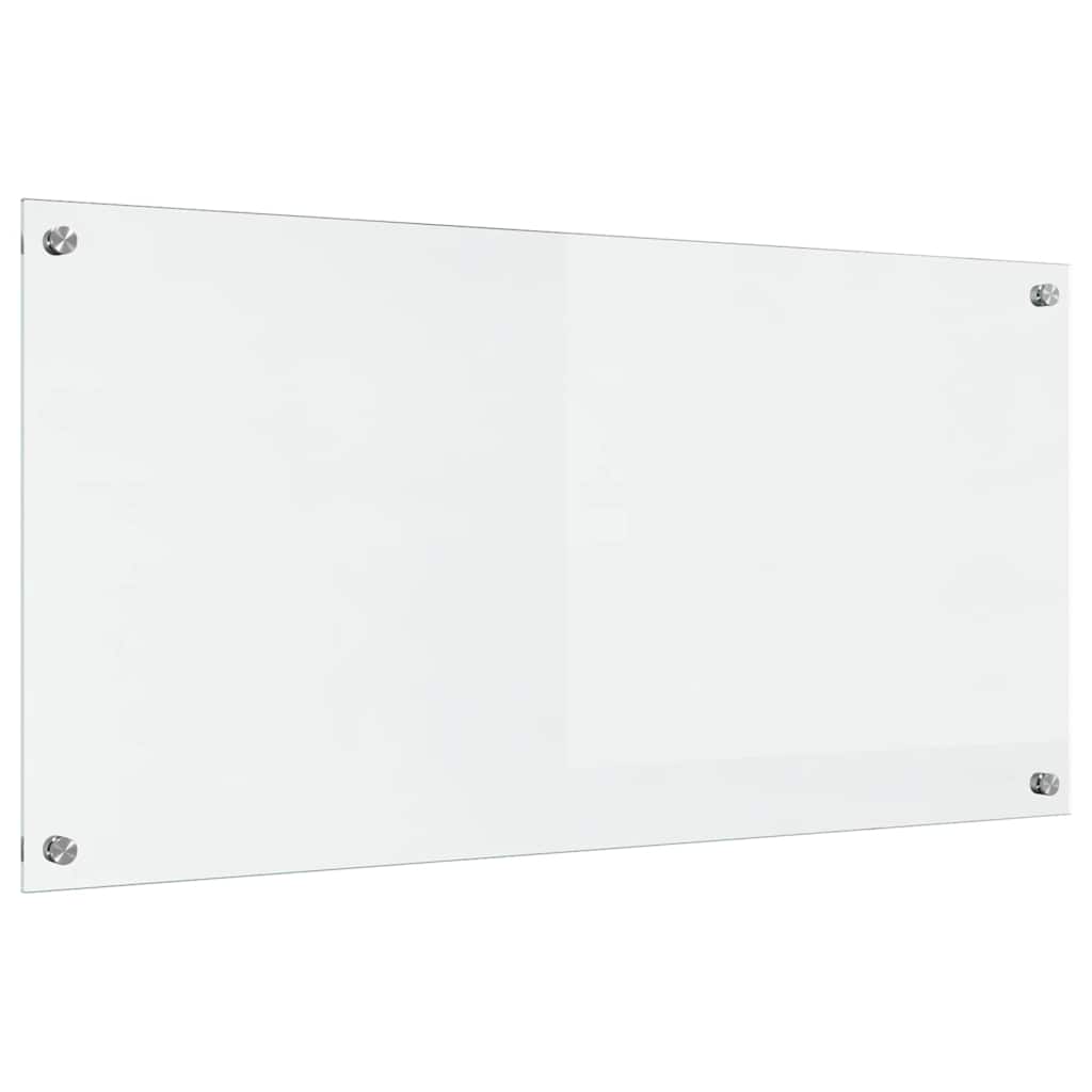 Vidaxl keuken achterwand doorzichtig 100 x 50 cm gehard glas