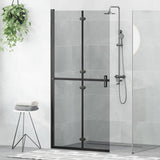 Vidaxl inloopdouchewand zwart 90 x 6.5 x 190 cm