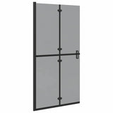 Vidaxl inloopdouchewand zwart 90 x 6.5 x 190 cm
