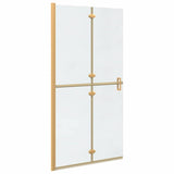 Vidaxl inloopdouchewand goud 90 x 6.5 x 190 cm