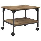 Vidaxl printerstand artisan eiken 50 x 40 x 38 cm bewerkt hout