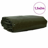 Vidaxl zeil 650g m² olijf groen 1,5 x 2 m canvas met pvc-coating