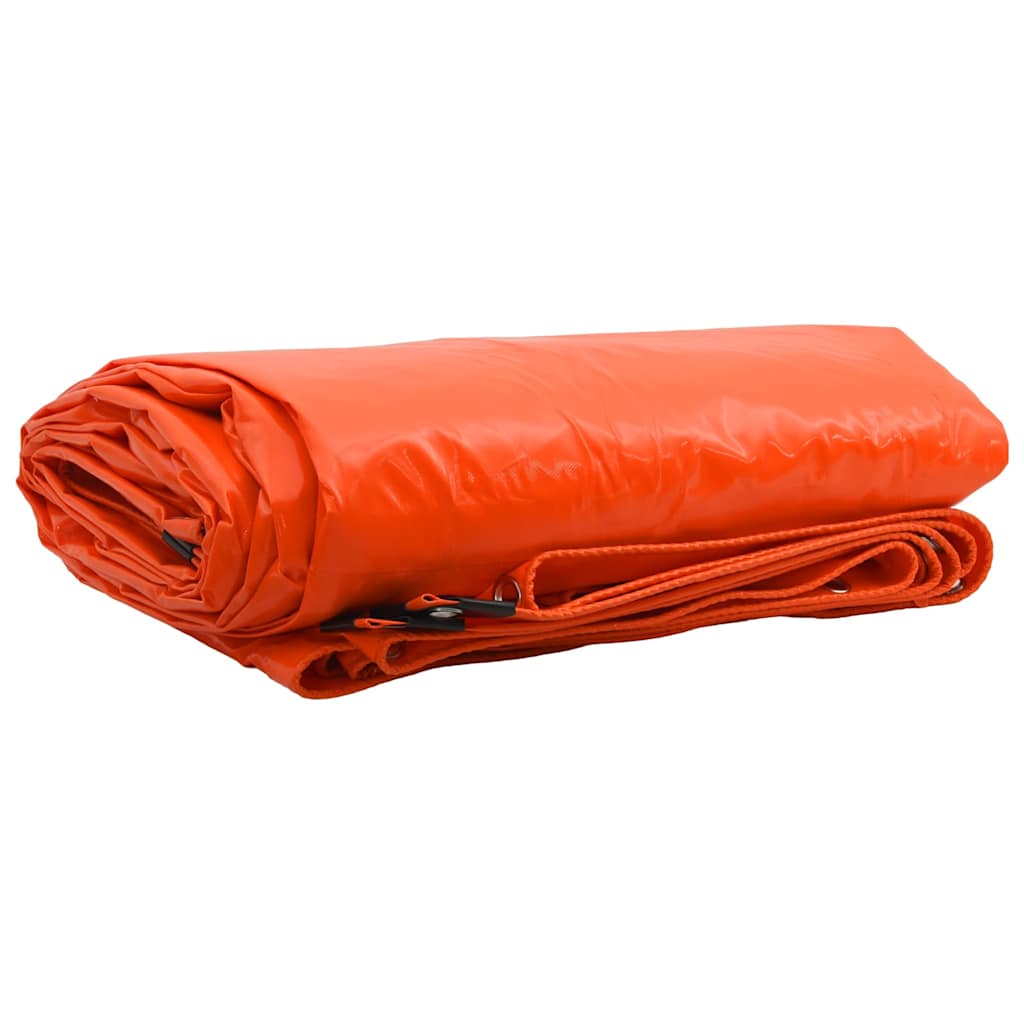 Vidaxl zeil 650g m² oranje 1,5 x 2 m canvas met pvc-coating