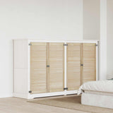 Vidaxl kastdeur 4 pcs naturel 110 x 2 x 49,5 cm massief grenenhout