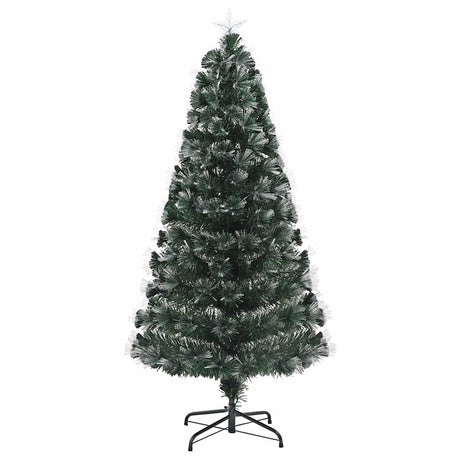 Vidaxl kunstkerstboom met 120 led met standaard groen 120 cm pvc