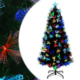 Vidaxl kunstkerstboom met 210 led met standaard groen 180 cm pvc