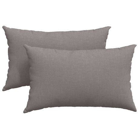 Vidaxl sofa kussens 2 pcs taupe 50 x 30 cm stof