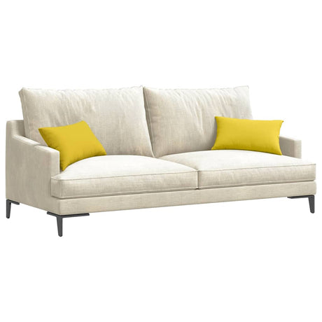 Vidaxl sofa kussens 2 pcs lichtgeel 50 x 30 cm stof
