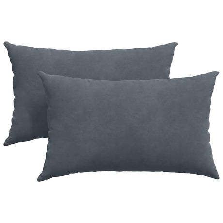 Vidaxl sofa kussens 2 stuks donkergrijs 50 x 30 cm cordstof