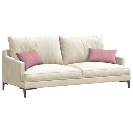 Vidaxl sofa kussens 2 stuks roze 50 x 30 cm cordstof