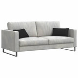 Vidaxl sofa kussens 2 stuks zwart 50 x 30 cm stof