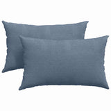 Vidaxl sofa kussens 2 stuks blauw 50 x 30 cm cordstof