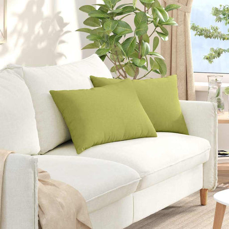 Vidaxl sofa kussens 2 pcs lichtgroen 60 x 40 cm stof